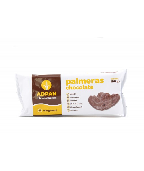 PALMERAS DE CHOCOLATE SIN GLUTEN (2 UNDS)